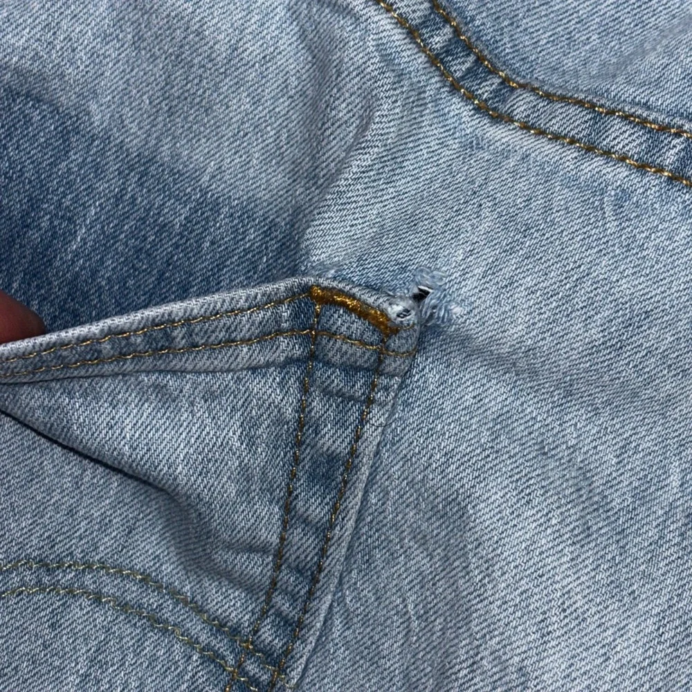 Levis 505 Regular Fit Straight‎ Leg Light Wash Blue Denim Mens 33x30 (E34)